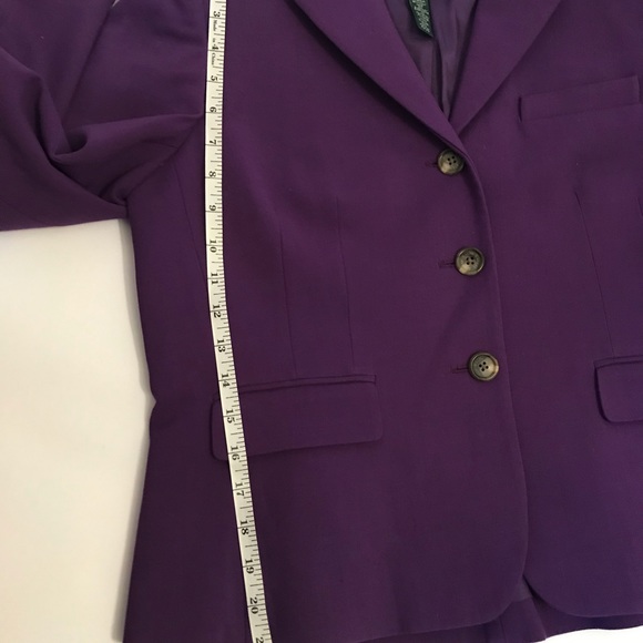 Lauren Ralph Lauren Purple Blazer - Picture 5 of 8